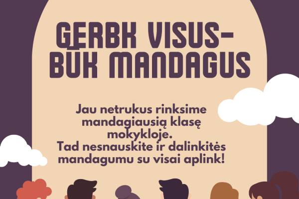 Mandagiausios klasės rinkimai: mandagumas veda į pergalę!